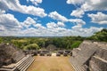 Caana pyramid and landscapes around Caracol archaeological site in Cayo District, Belize