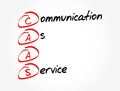 CAAS - Communication As A Service acronym, business concept background Royalty Free Stock Photo