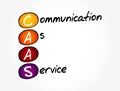 CAAS - Communication As A Service acronym, business concept background Royalty Free Stock Photo