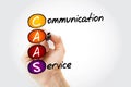 CAAS - Communication As A Service acronym Royalty Free Stock Photo