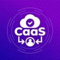CaaS, content as a service vector icon Royalty Free Stock Photo