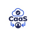 CaaS icon, content as a service vector Royalty Free Stock Photo