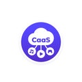 CaaS icon for web, content as a service Royalty Free Stock Photo