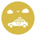 Cab, car hire, Vector Icon which can easily edit