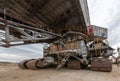 Cab and career caterpillar excavator Royalty Free Stock Photo