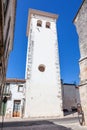 Cabacas Tower, a very tall medieval watchtower and remnant of the former castle.