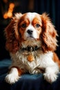 Dog of the Cabalier King Charles breed