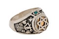 Cabalistic silver ring