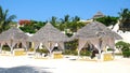 Cabana on the beach. Luxury life. Sunny holidays on Zanzibar coast