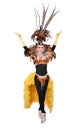 Cabaret dancer isolated Royalty Free Stock Photo