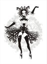 Cabaret girl Royalty Free Stock Photo