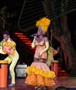 Cabaret singer in Tropicana show