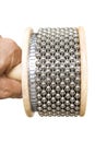 Cabasa percussion instrument Royalty Free Stock Photo