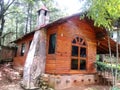Casa de campo de madera y piedra en Mazamitla