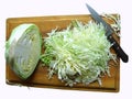 Cabbage on the breadboard Royalty Free Stock Photo