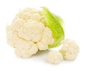 Cabbage cauliflower isolated on white background