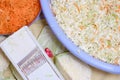 Cabbage heads and grater for coarse slicing and carrots