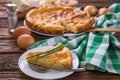 Cabbage pie with onion Royalty Free Stock Photo