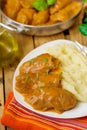 Cabbage rolls with minced beef and pork Royalty Free Stock Photo