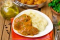 Cabbage rolls with minced beef and pork Royalty Free Stock Photo
