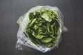 Cabbage round fresh lettuce isolated on dark background with copy space. Salat lettuce. Healthy food