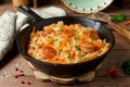 Cabbage stew with grilled sausage Royalty Free Stock Photo