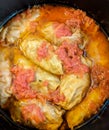 Cabbage stuffed with pork called / sarmale / - traditional food from Transylvania - Romania