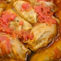 Cabbage stuffed with pork called / sarmale / - traditional food from Transylvania - Romania