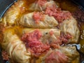 Cabbage stuffed with pork called / sarmale / - traditional food from Transylvania - Romania