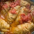 Cabbage stuffed with pork called / sarmale / - traditional food from Transylvania - Romania