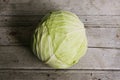 Cabbage on wooden table