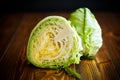 Cabbage young green Royalty Free Stock Photo