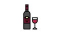 cabernet sauvignon red wine color icon animation