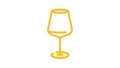 cabernet wine glass color icon animation
