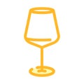 cabernet wine glass color icon vector illustration