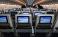 cabin Airbus A3330neo passenger plane Air Mauritius Royalty Free Stock Photo