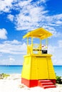cabin on the beach, Enterprise Beach, Barbados, Caribbean Royalty Free Stock Photo