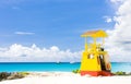 cabin on the beach, Enterprise Beach, Barbados, Caribbean Royalty Free Stock Photo