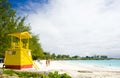 cabin on the beach, Enterprise Beach, Barbados, Caribbean Royalty Free Stock Photo