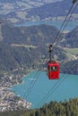 Cabin cable car to the ZwÃÂ¶lferhorn Royalty Free Stock Photo