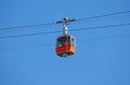 Cabin of the cable car in zacatecas  II Royalty Free Stock Photo