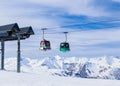 Cabin cableway ski resort of Meribe