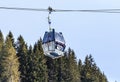 Cabin cableway ski resort of Meribel