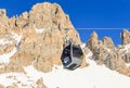 Cabin cableway ski resort of Meribel