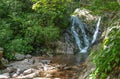 Cabin Creek Falls in Grayson Highlands State Park Royalty Free Stock Photo