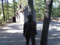 Cabin of Henry David Thoreau near Walden Pond, Concord, Massachusetts, USA