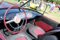 Unique 1950s American sportscar interior Royalty Free Stock Photo