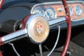 Unique 1950s American sportscar interior Royalty Free Stock Photo