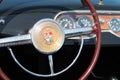 Unique 1950s American sportscar interior Royalty Free Stock Photo