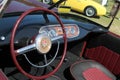 Unique 1950s American sportscar interior Royalty Free Stock Photo